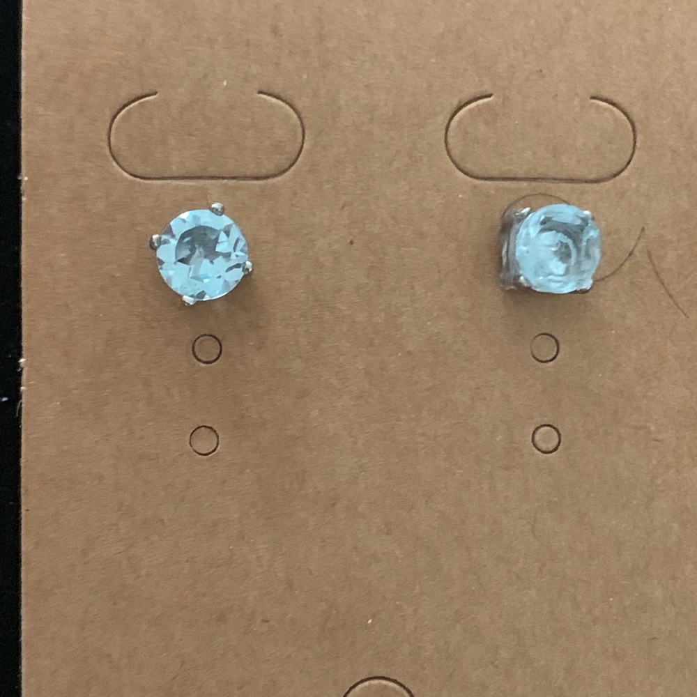 Topaz Studs Earrings - Picture 2 of 3